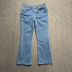 Massimo Dutti Boot Cut Jeans Womens 4 (27x25) Blue Medium Wash